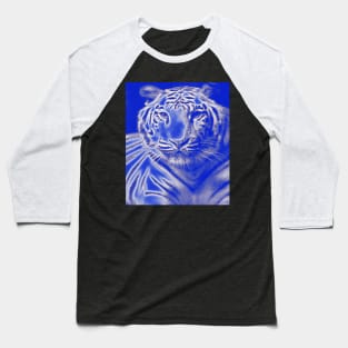 White Tiger from India - White colour Baseball T-Shirt